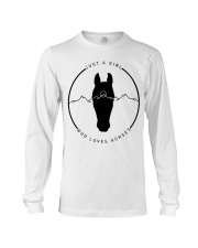 A Girl Loves Horses Long Sleeve Tee tile