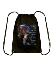 Some Horses Will Test You Drawstring Bag thumbnail