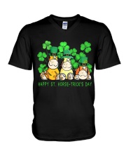 Happy St Horse Trick's Day V-Neck T-Shirt thumbnail