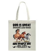 Horses Are Good Tote Bag tile