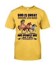 Horses Are Good Classic T-Shirt front