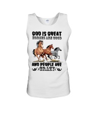 Horses Are Good Unisex Tank tile