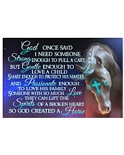 God Created A Horse 17x11 Poster front