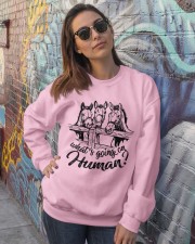What's Going On Human Crewneck Sweatshirt lifestyle-unisex-sweatshirt-front-3