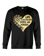 Dogs And Horses Crewneck Sweatshirt thumbnail