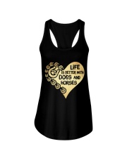Dogs And Horses Ladies Flowy Tank thumbnail