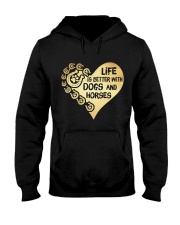 Dogs And Horses Hooded Sweatshirt thumbnail