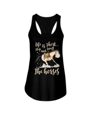 Life Is Short Ladies Flowy Tank tile