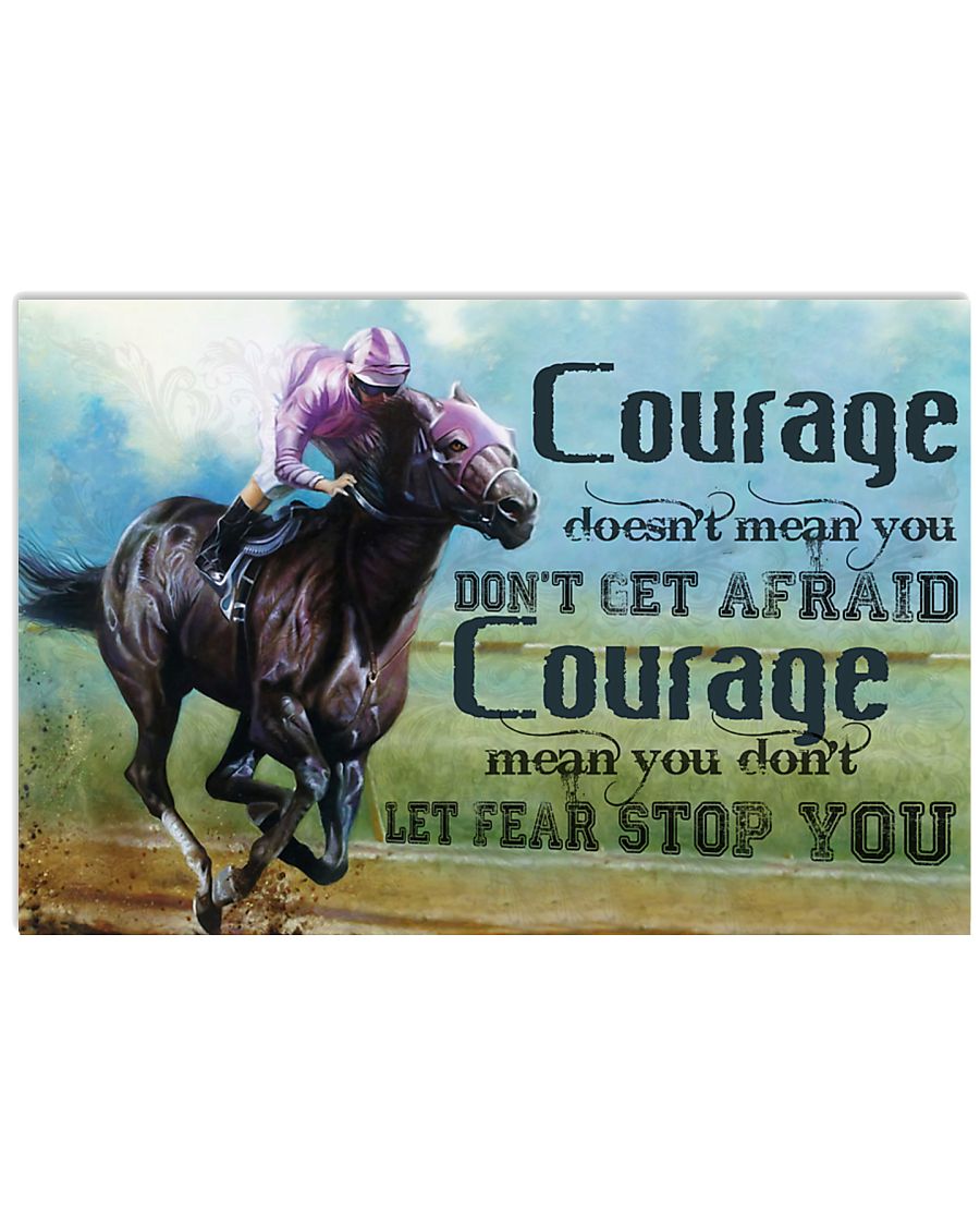 Don't Let Fear Stop You 17x11 Poster