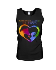 Boyfriend Is Allergic Unisex Tank tile