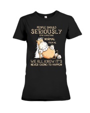 Stop Expecting Normal From Me Premium Fit Ladies Tee thumbnail