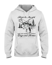 Dogs And Horses Hooded Sweatshirt front