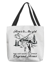 Dogs And Horses All-Over Tote tile