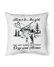 Dogs And Horses Indoor Pillow tile