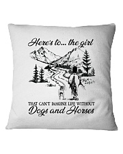 Dogs And Horses Square Pillowcase tile