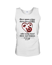 Dogs And Horses Unisex Tank tile