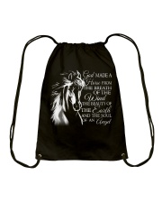 God Made A Horse Drawstring Bag thumbnail