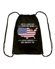 She Is A Good Girl Drawstring Bag thumbnail