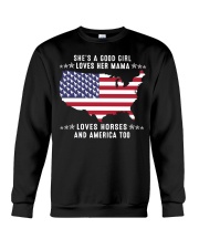 She Is A Good Girl Crewneck Sweatshirt thumbnail