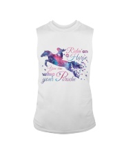 Riding On A Horse Sleeveless Tee tile