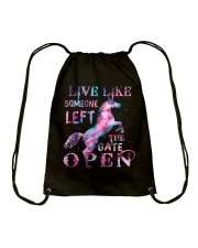 Live Like Someone Drawstring Bag thumbnail