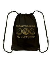 Hello Darkness My Old Friend Drawstring Bag thumbnail