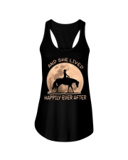 She Lived Happily Ladies Flowy Tank thumbnail