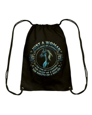 Just A Woman Drawstring Bag thumbnail