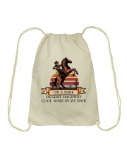 On A Dark Desert Highway Drawstring Bag tile