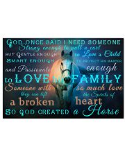 God Created A Horse 17x11 Poster front
