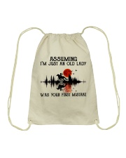 An Old Lady Drawstring Bag tile