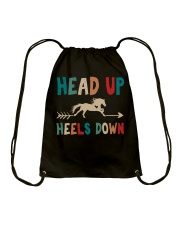 Head Up Heels Down Drawstring Bag thumbnail