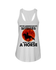 Who Can Ride A Horse Ladies Flowy Tank tile