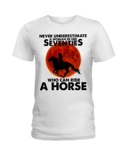 Who Can Ride A Horse Ladies T-Shirt tile