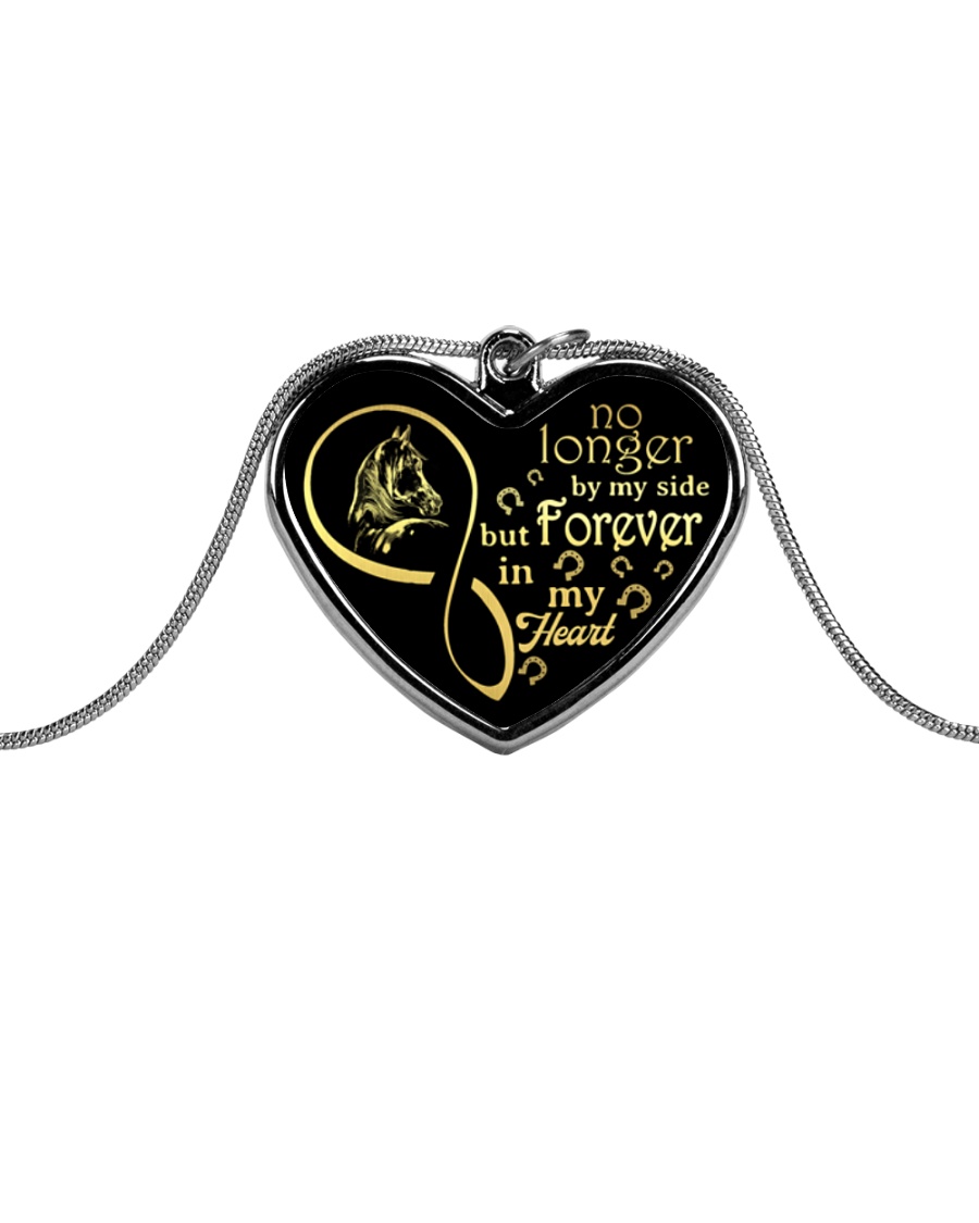 Forever In My Heart Metallic Heart Necklace