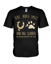 Dirt Horse Smell V-Neck T-Shirt thumbnail