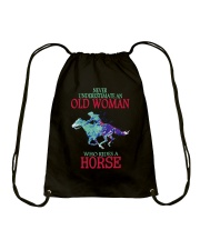 Never Underestimate Drawstring Bag tile