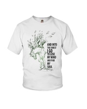 And Into The Forest I Go Youth T-Shirt tile