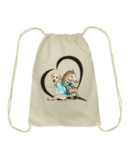 Dogs And Horses Drawstring Bag tile