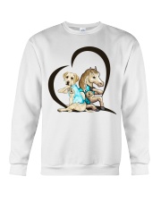 Dogs And Horses Crewneck Sweatshirt tile
