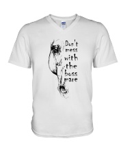Do Not Mess With The Boss Mare V-Neck T-Shirt tile