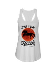Just A Girl Loves Horses Ladies Flowy Tank tile