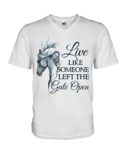Live Like Someone V-Neck T-Shirt tile