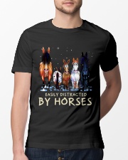 Easily Distracted By Horses Classic T-Shirt lifestyle-mens-crewneck-front-13