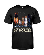 Easily Distracted By Horses Premium Fit Mens Tee tile