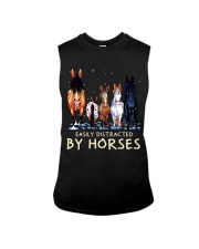 Easily Distracted By Horses Sleeveless Tee tile