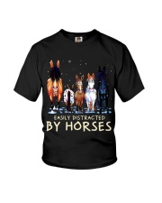 Easily Distracted By Horses Youth T-Shirt tile