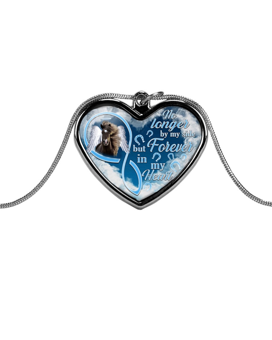 Forever In My Heart Metallic Heart Necklace