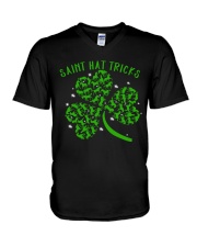 Saint Hat Tricks V-Neck T-Shirt thumbnail