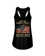 Never Underestimate Ladies Flowy Tank thumbnail